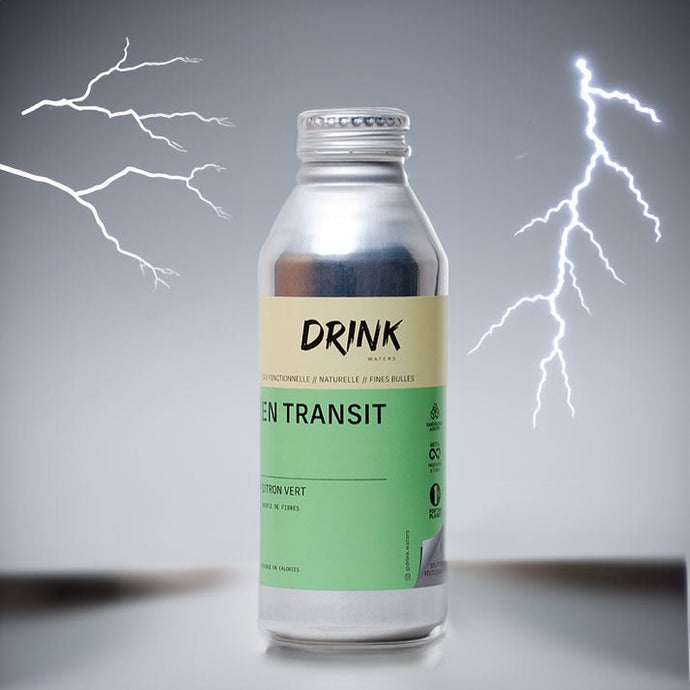 En Transit : Découvrez notre boisson à base de citron vert et de dextrine de maïs, spécialement formulée pour un transit efficace.