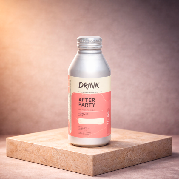After Party Drink Waters - Eau récupération vitamines B C magnésium agrumes